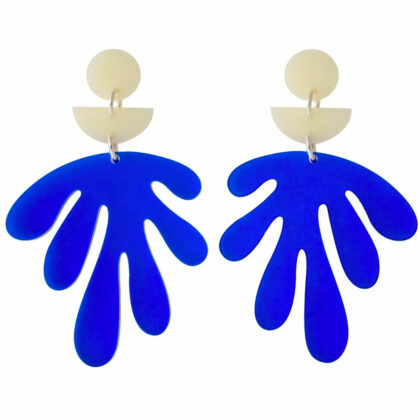 Boucles d'oreilles Fleur Bleue